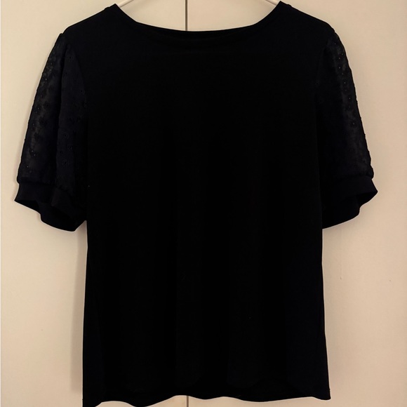 Puff Sleeve Mixed Media Top - Picture 5 of 9